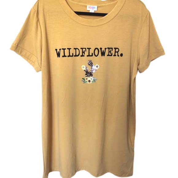 LuLaRoe Tops - Lularoe Liv T wildflower graphic